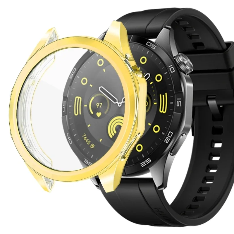 TPU Screen Protector Case for HUAWEI GT4 46mm 41mm / GT4 46 41 mm Smartwatch Protective Cover Anti-scratch Full Protective Shell