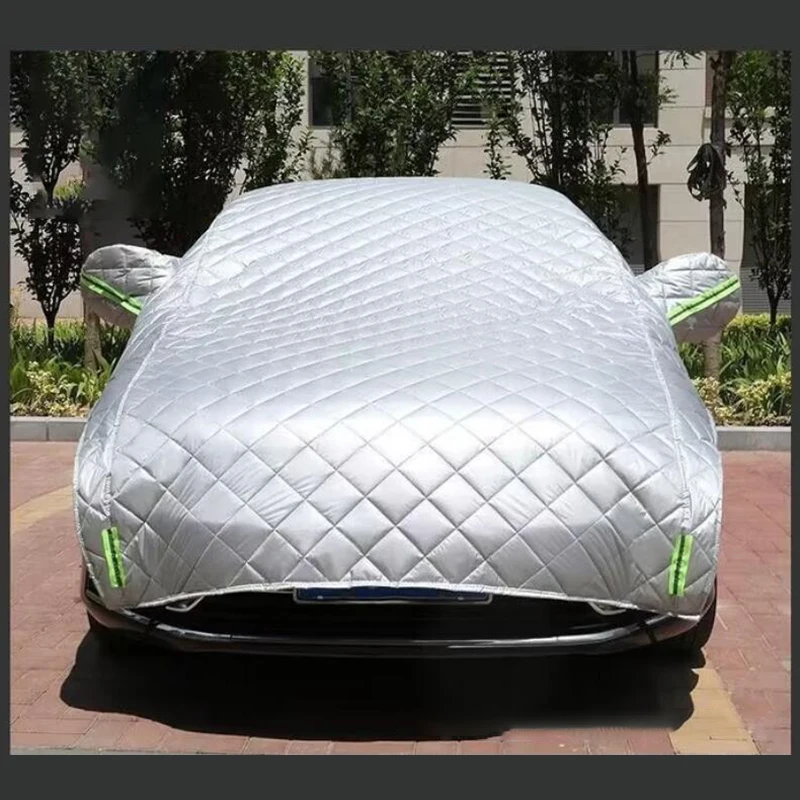 Car Cover Against Hail Outdoor Full Cover Rain Sun UV Protection Universal Cotton Suitable For Various Adverse Weather Condition