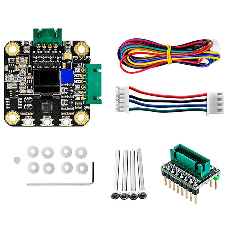 NEMA 17 Stepper Motor Driver, MKS SERVO42C PCBA Motor Driver Kit Ultra Quiet Board,CNC-Laser Parts To Prevent Lost Steps