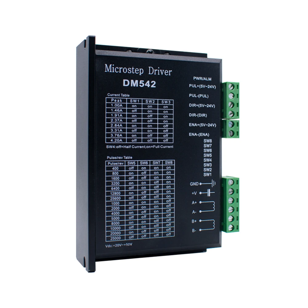 DM542  Nema23 Hybrid Stepper Motor Driver Controller Board Stepping Engine Drive Module for CNC Engraving