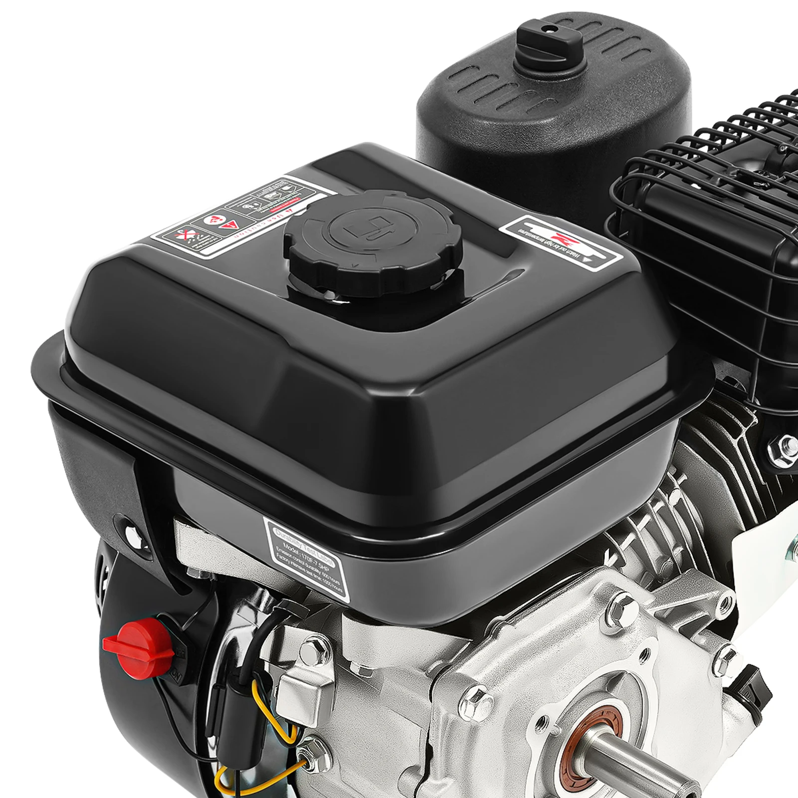 4-Stroke Engine 3600 rpm, 7.5HP Gas Engine, Pull Start 4-Stroke Mini Engine Motor Horizontal for Whole Home Backup Power