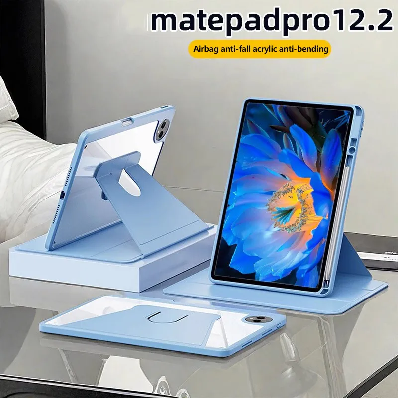 2025 New HD Acrylic Rotation Case for Huawei Matepad Pro 12.2 PaperMatte Air 2025 12 Inch Air 12 X 11.5 S SE 11 Shockproof Case