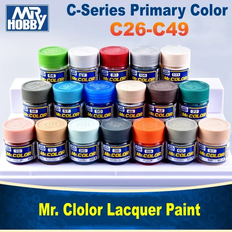 Mr.Hobby 10ml C26-C49 Lacquer Oil Paint Mr. Clolor Series Gloss Flat Pigment Model Painting Tools