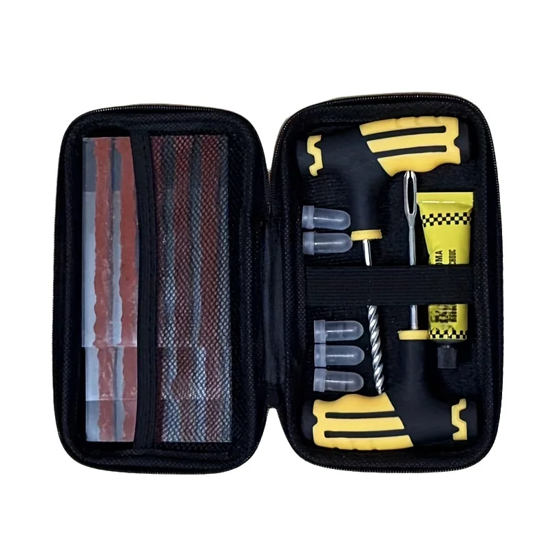 

Universal Vacuum Tire Repair Kit - Emergency Tire Puncture Repair for Cars, Motorcycles, Bikes, Trucks - Portable Quick Fix