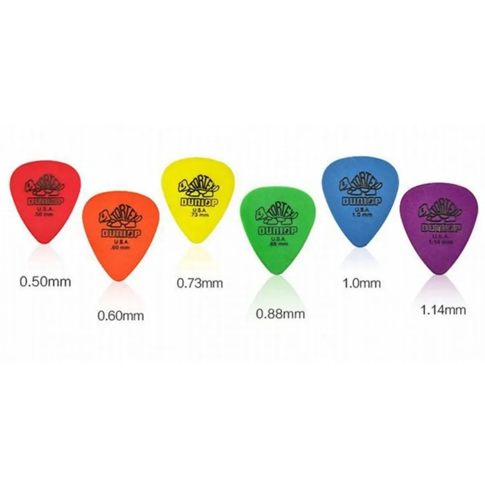 6PCS Dunlop Tortex Standard Guitar Pick Plectrum 0.50-1.14mm Choose Your Size view 5
