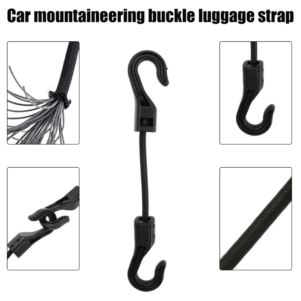 High Elasticity Bungee Cords with Plastic Hooks