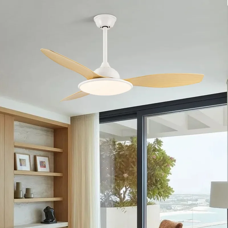 Modern simple living room fan light variable frequency ceiling fan light dining room bedroom