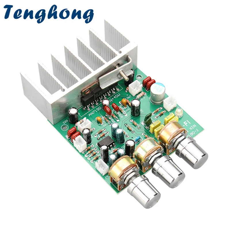 

Плата усилителя звука Tenghong TDA7190 Hi-Fi, 20 Вт + 20 Вт, 2.0-канальный аудиоусилитель мощности, стереоусилитель для динамиков, предусилитель, 12 В постоянного тока