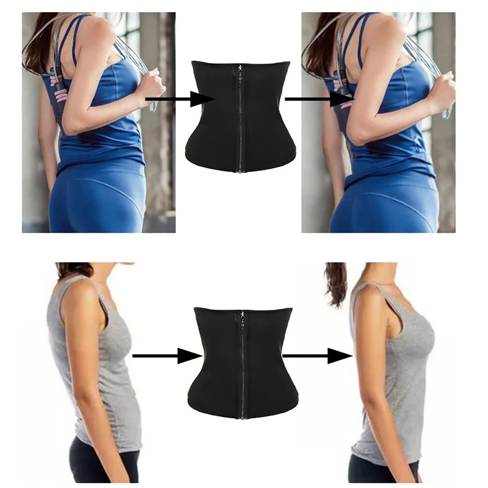 Women Flat Belly Belt Weight Loss Waist Trainer Body Shaper Corset Slimming Belly Sheath Tummy Trimmer Cincher Sports