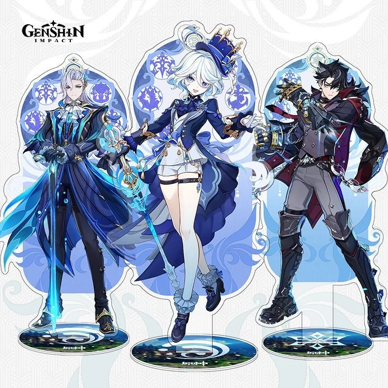 Genshin Impact Anime And Game Peripheral Secondary New Furina Lesley Yoimiya Standee Ornament DIY Desktop Ornament Decoration