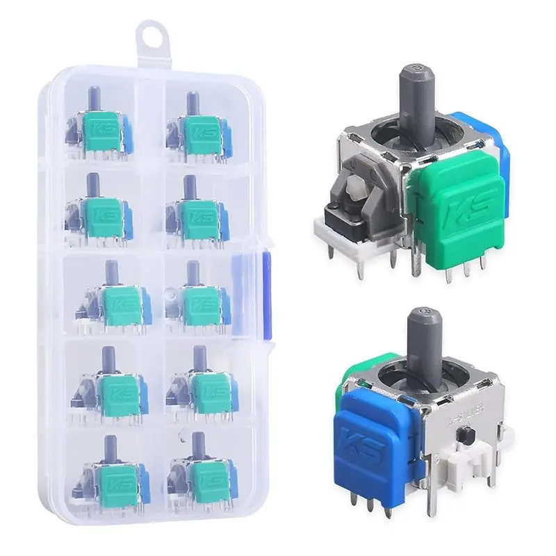 

B04C - Набор из 10 3D-джойстиков для игрового контроллера PS4, на основе датчиков Холла TMR, с электромагнитным сопротивлением