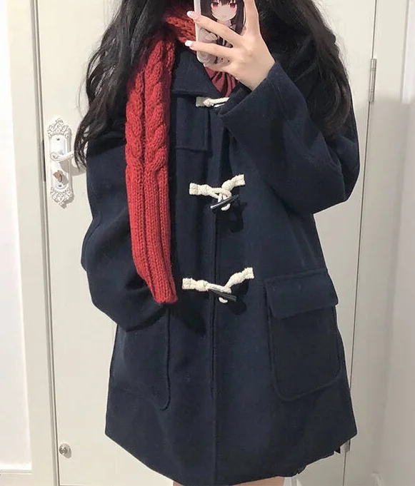 

Шерстяные пальто Женское шерстяное пальто Зеленое зимнее шерпа в клетку Красочные стеганые пуговицы Укороченный воротник-стойка Ballon Chic