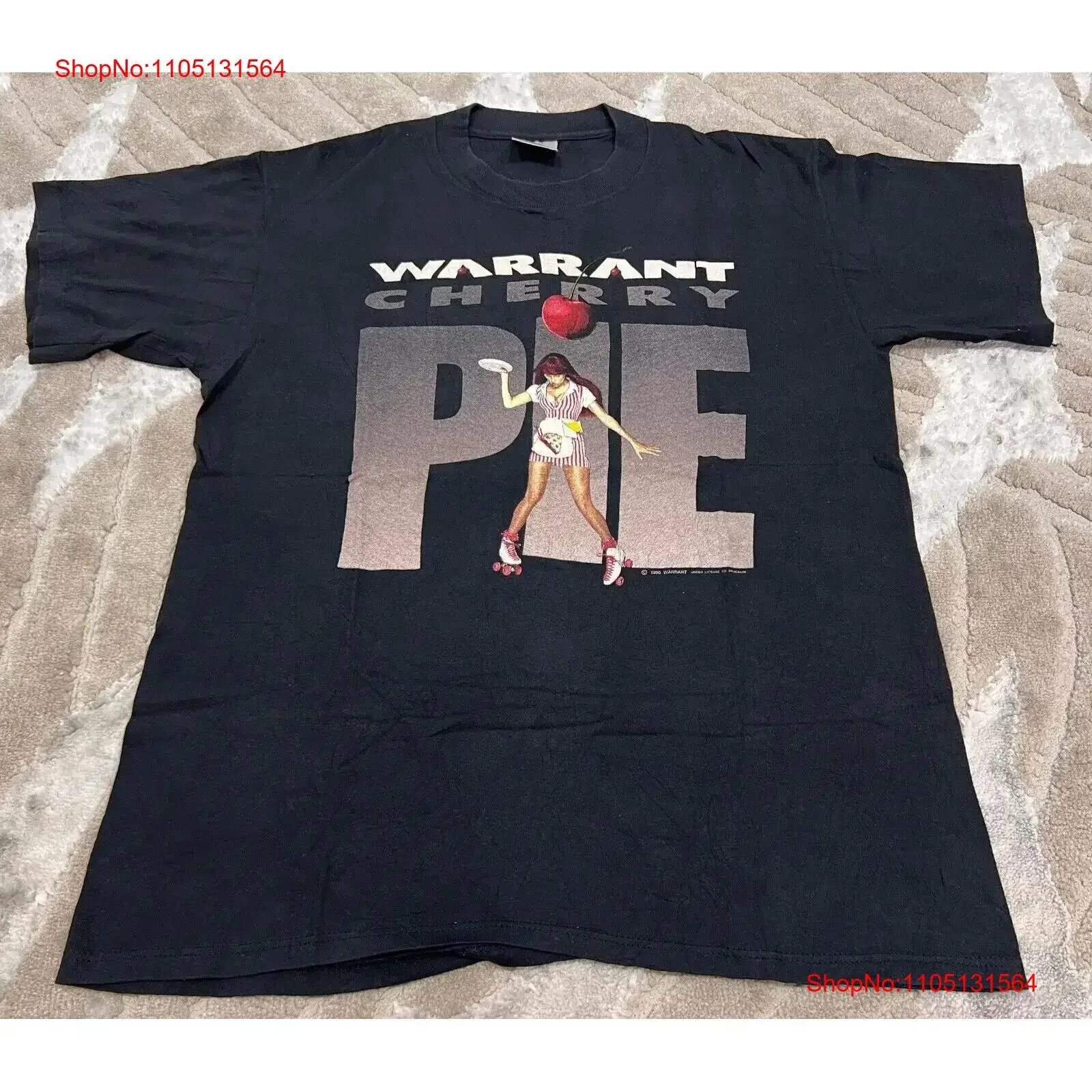 

New Warrant Band Cherry Pie Cotton T Shirt Concert S to 5XL MQ175 vintage Washed fashion Versatile graphic streetwear Unisex