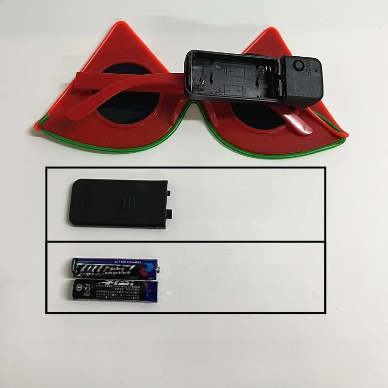 نظارات شمسية مضيئة جديدة بتصميم الهوت دوج والنقانق والبطيخ، إضاءة ليلية للحانات والرقص، أدوات لخلق أجواء المهرجانات الموسيقية... #4