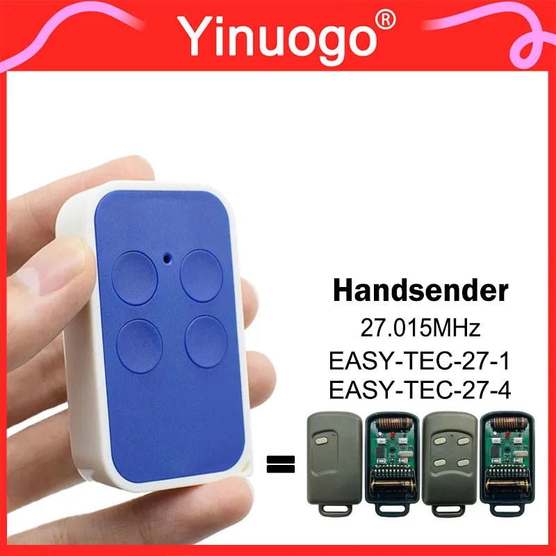 

For EASY-TEC-27 EASY-TEC-27-1 EASY-TEC-27-4 27.015MHz Fixed Code Remote Control Garage Door Opener Hand Transmitter
