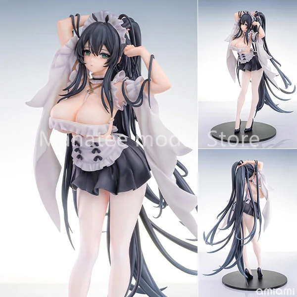 AniGame Original Azur Lane Indomitable Ms. Motivationless Maid Ver. 1/6 PVC Action Figure Anime Model Toys Collection Doll Gift