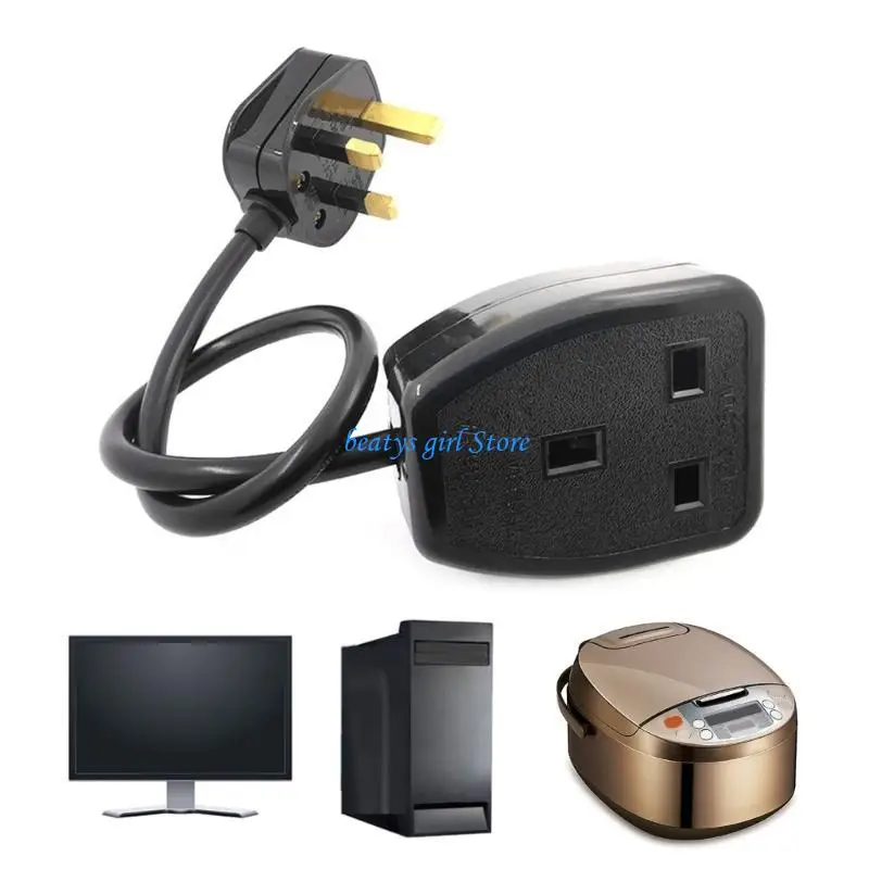 

C7AB 13A UK to UK Female Extension Power Adapters Cable, 3Prong Connectors