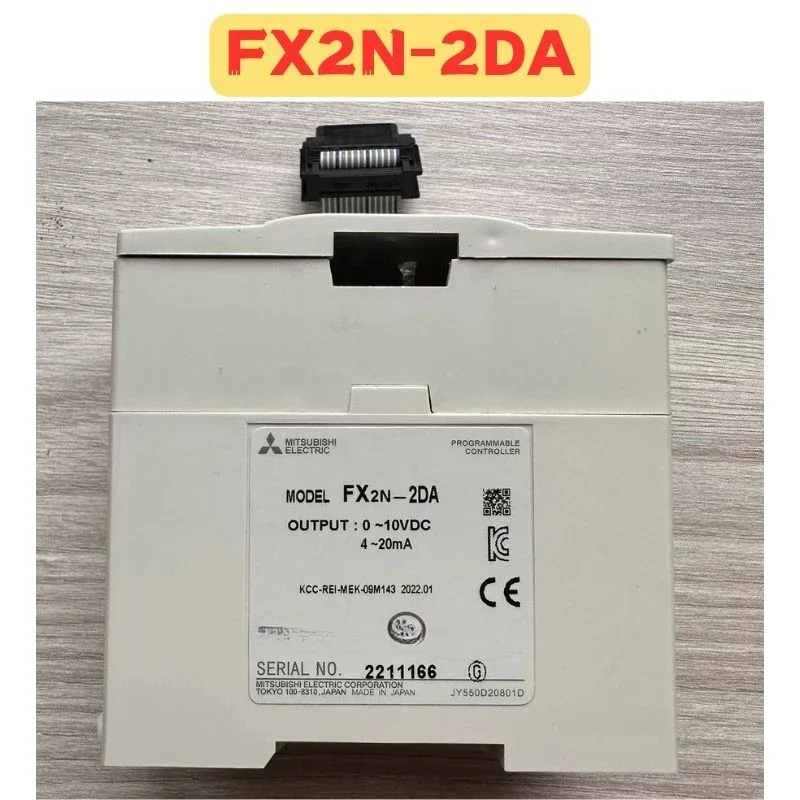 Used 90% New PLC Module FX2N-2DA FX2N 2DA Normal Function Tested OK