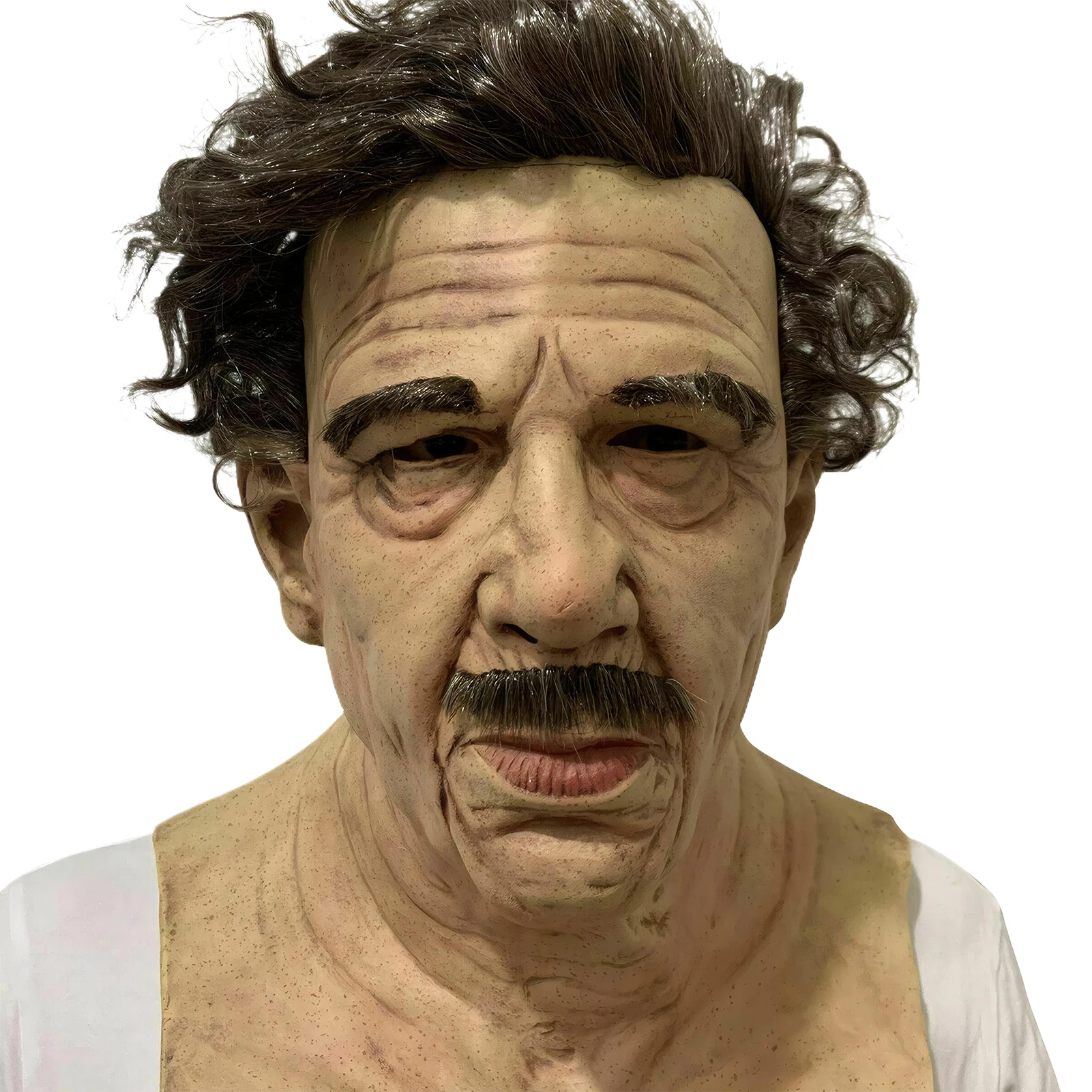 Halloween Realistic Elderly Mask Party Elderly Mask Old Woman Masks Halloween Creepy Wrinkle Face Mask Latex Cosplay Party Props - view 6