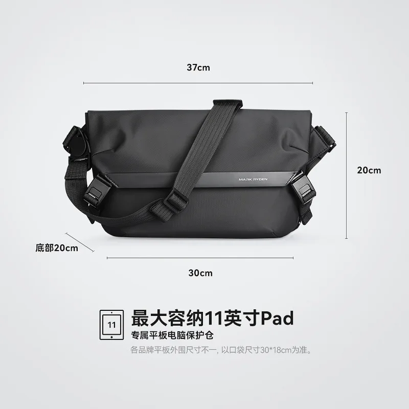 Mark Ryden Quality Waterproof Men Shoulder Bag For 11 iPad Large Capacity Men Travel Business Bags Male Crossbody Messenger Bag