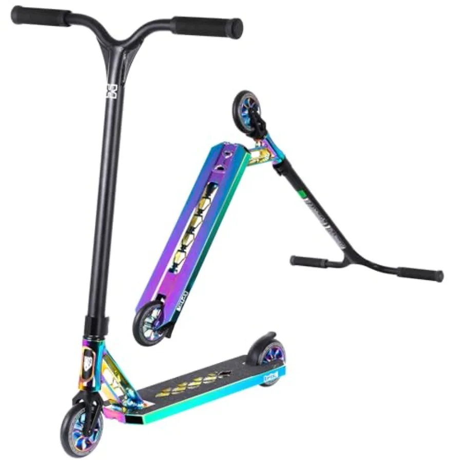 

Трюковой самокат Stunt Scooter Pro для подростков и взрослых (от 8 лет), полный комплект для скейт-парка, с прочной алюминиевой рамой и плавным ходом.