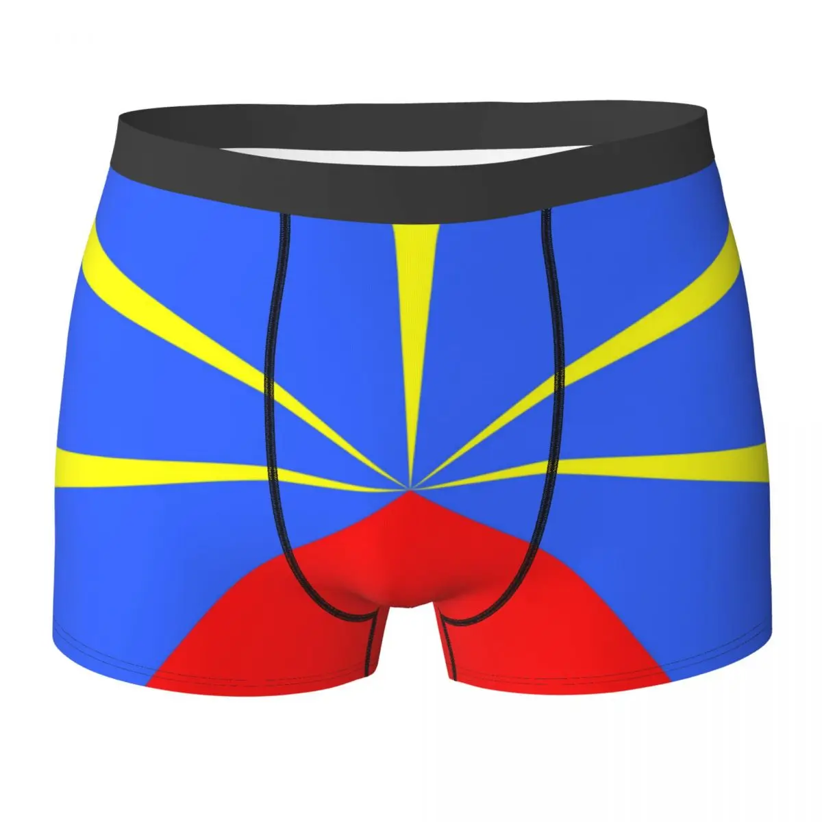 

Boxer Underpants Shorts 974 Reunion Island Flag Panties Male Ventilate Underwear for Homme Man Boyfriend Gifts