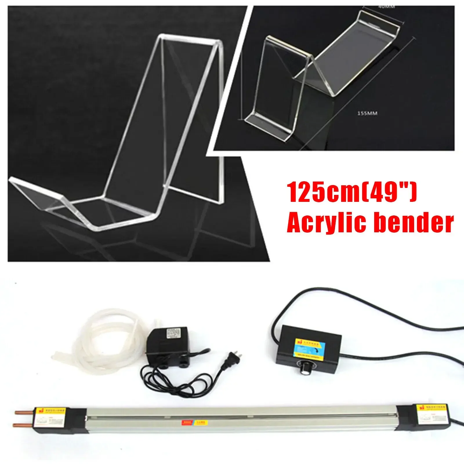 Manual Plastic Bending Machine Kit 1250mm Adjustable Heater for PVC Acrylic