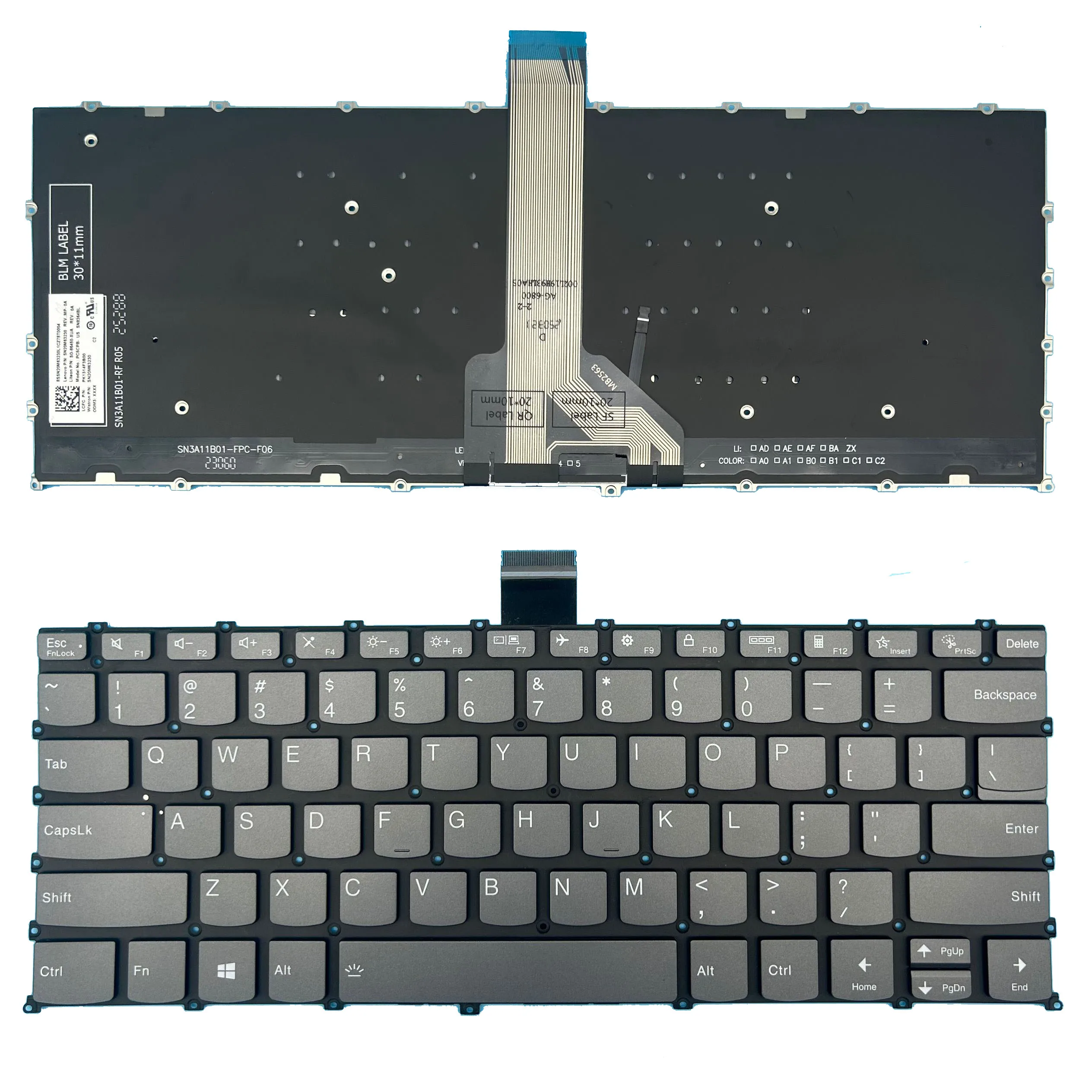 Nowa angielska klawiatura do Lenovo Yoga Slim 6 14APU8 14IAP8 14IRH8 14IRP8, Yoga Slim 7 Pro 14IRH8, Pro-14IRH8, PRO14 ARH8 z podświetleniem — zdjęcie produktu 7