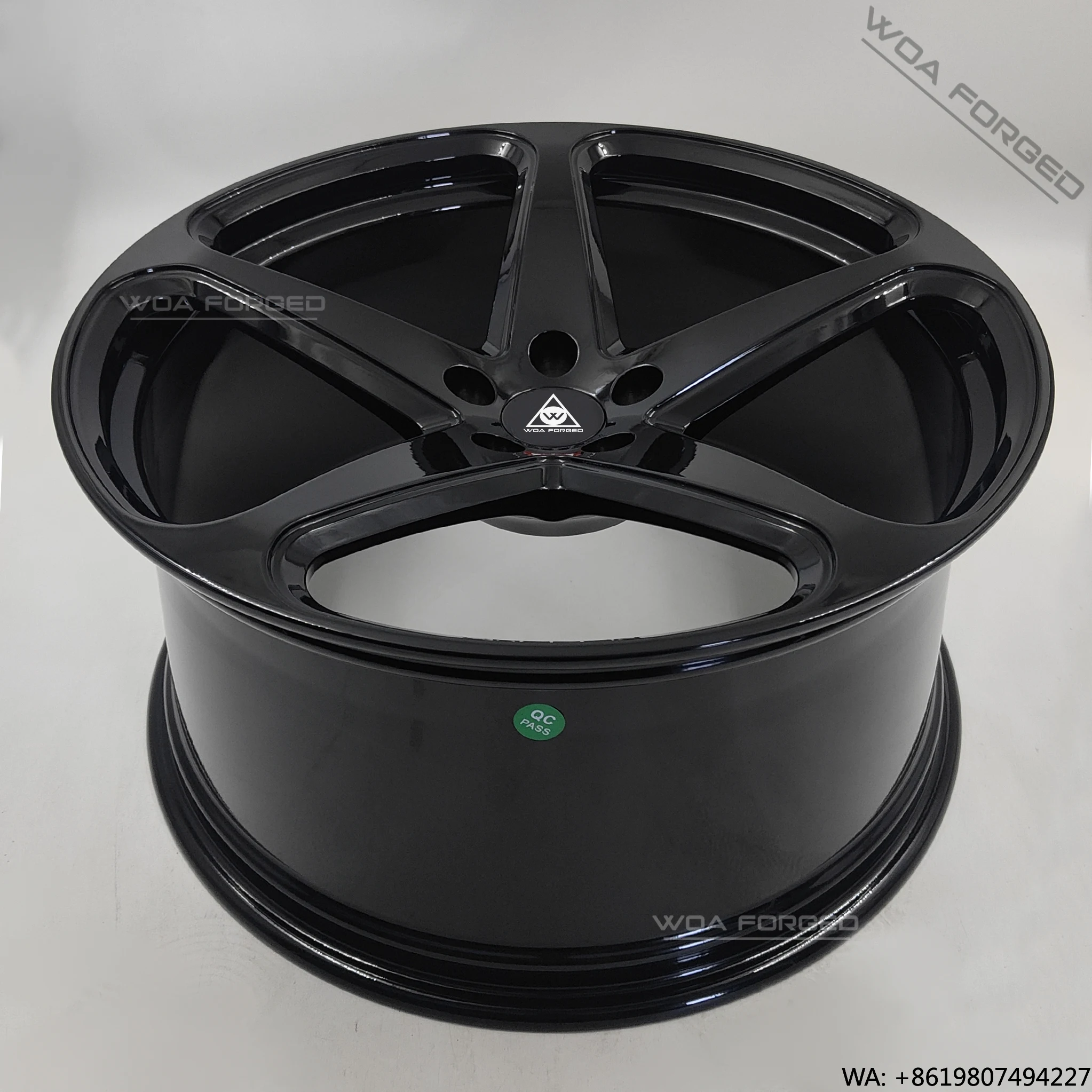 

Gloss Black Forged Car Wheels CG-201 High Performance Flanged Single Disc Forged Single Five Spoke Boutique Wheels for VOSS