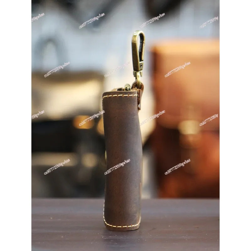 Handmade pure cowhide car key bag