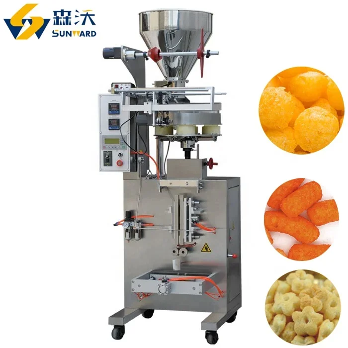 Best performance factory supplier  puffed snacks machine / vending machine and snack food double screw extruder / corn flakes