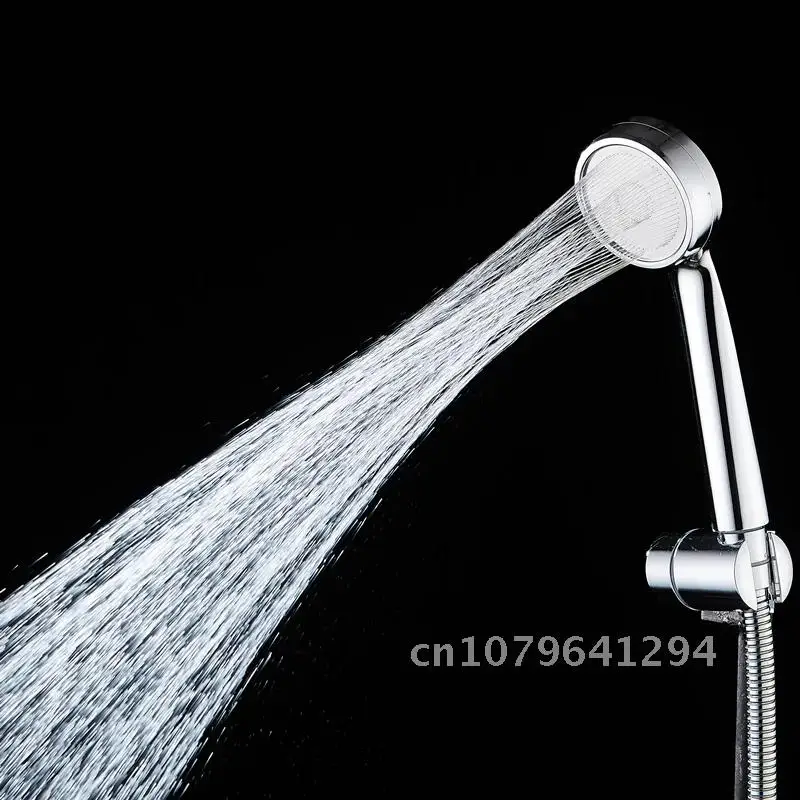 

High Pressure Water Saving Rainfall Shower Head Bathroom Accessories ABS Chrome Holder Showerhead Bathroom Accessories