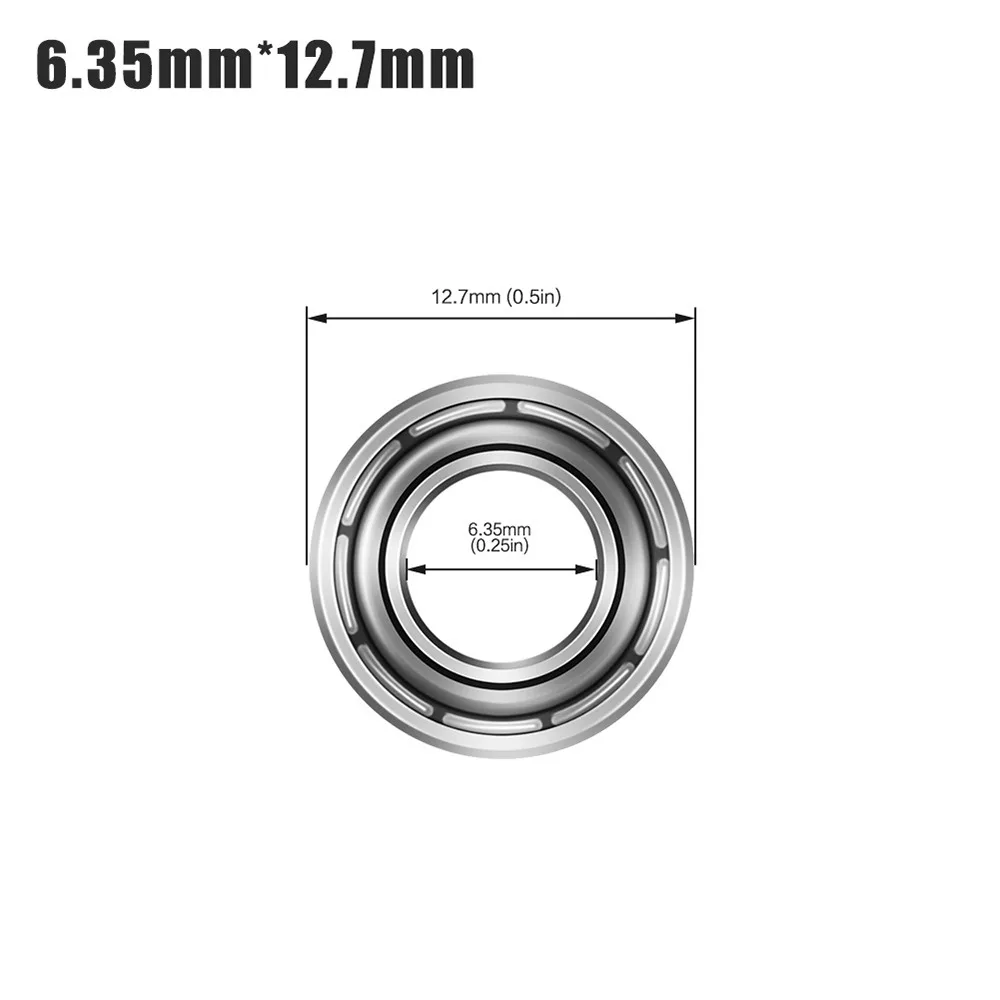 1Pcs 4.76mm 6.35mm 9mm Woodworking Bearing Top Mounted 1/2