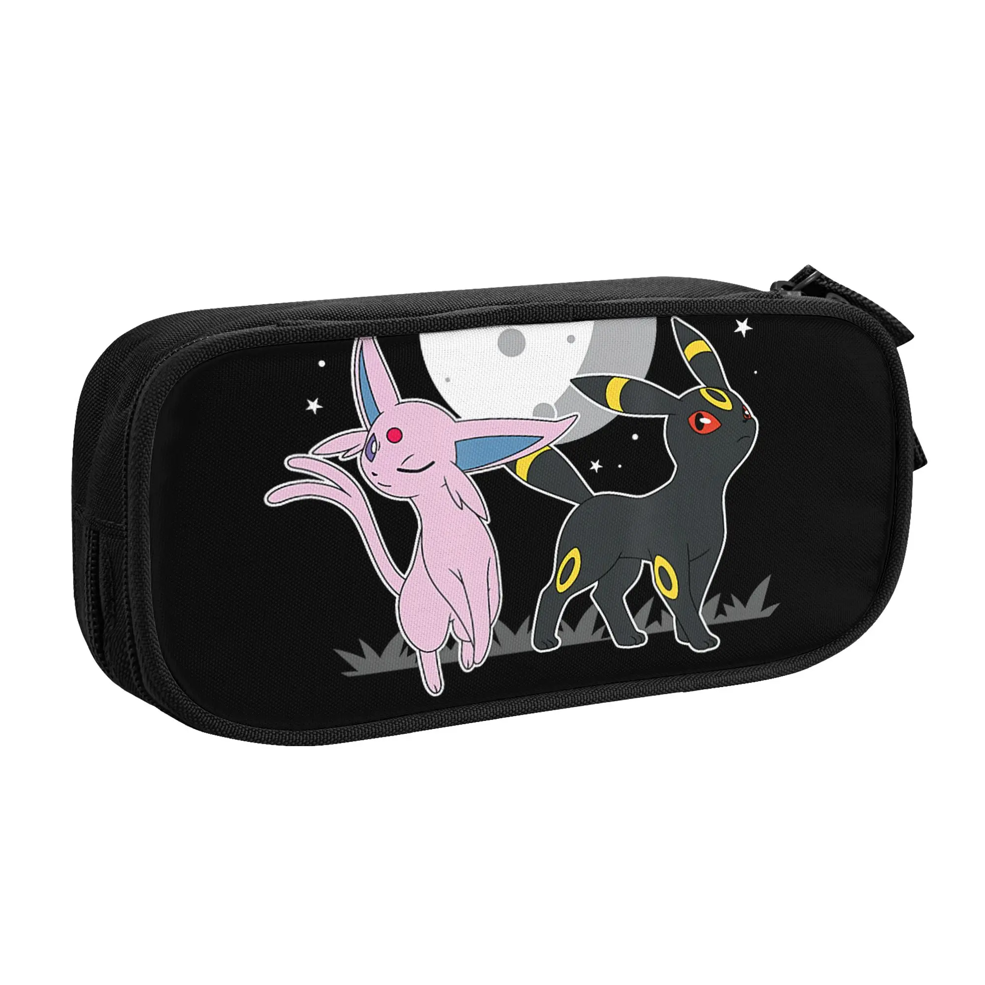Large Capacity Bags for Child Cartoon Pokemon   Celestial Espeon and Umbreon  School Pencil Bag for Boys Gilrs Kids