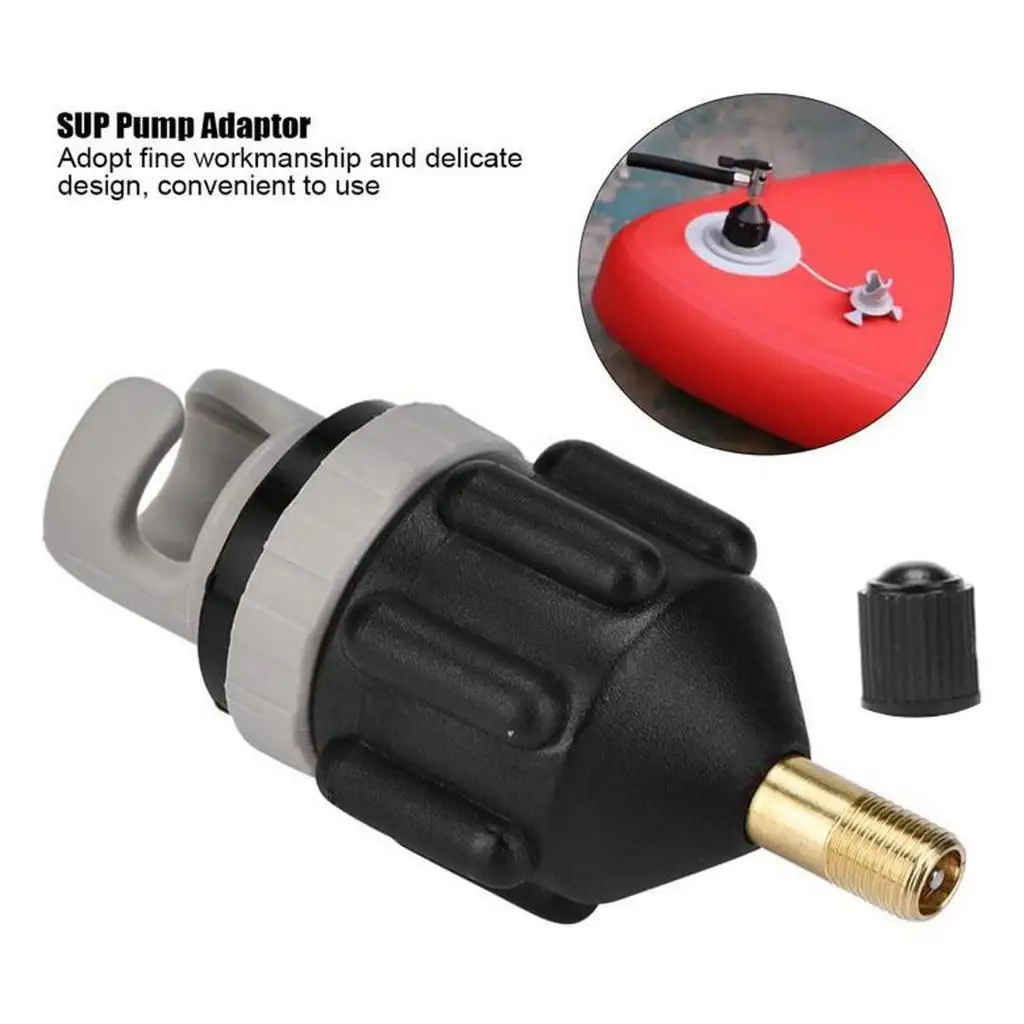 Solid Pump Air Valve Adapter Inflatable Boat Rubber Raft Airbed Pumping Inflation Pump Connector Converter Nozzle