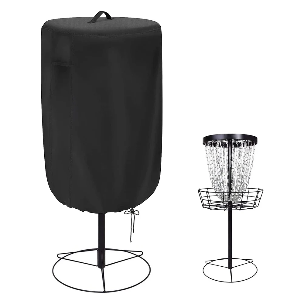 Heavy-Duty Polyester Disc Golf Cover Rainy Weather 26''D * 35''H Adjustable Golf Basket Cover Waterproof Cover