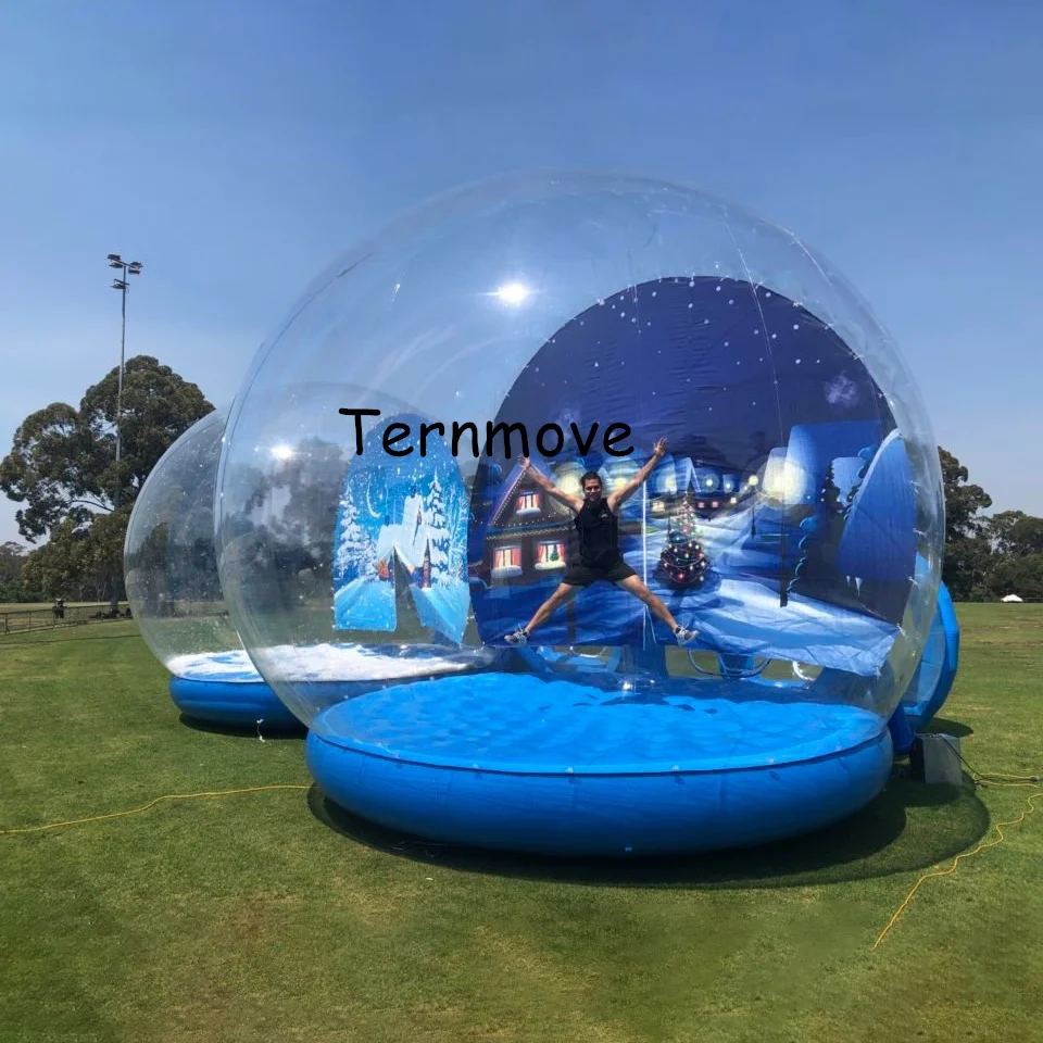 party tents for Christmas Decoration,inflatable snowball diy snow globle tent,blow up bubble tents,inflatable yard tent