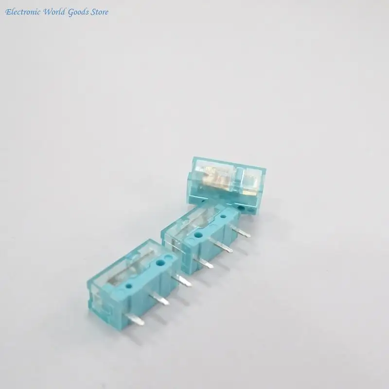 A3PD Mouse Momentary Push Button Micro Limit Switch Gold Contactor 3 Pins Blue Dot