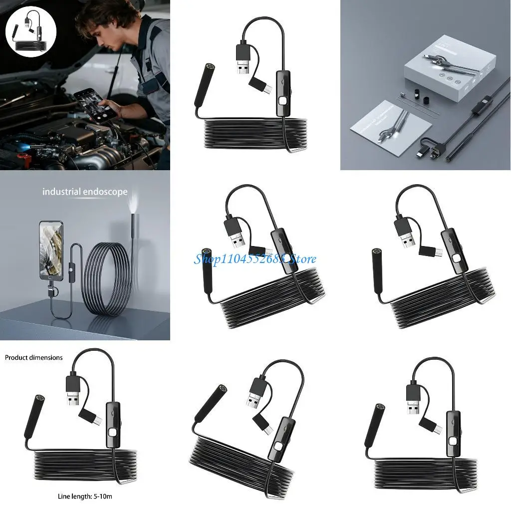 

Y6GD Full Resolution 2MP Inspection Camera With Turn IP67 Security For Automotive Pipe Examination