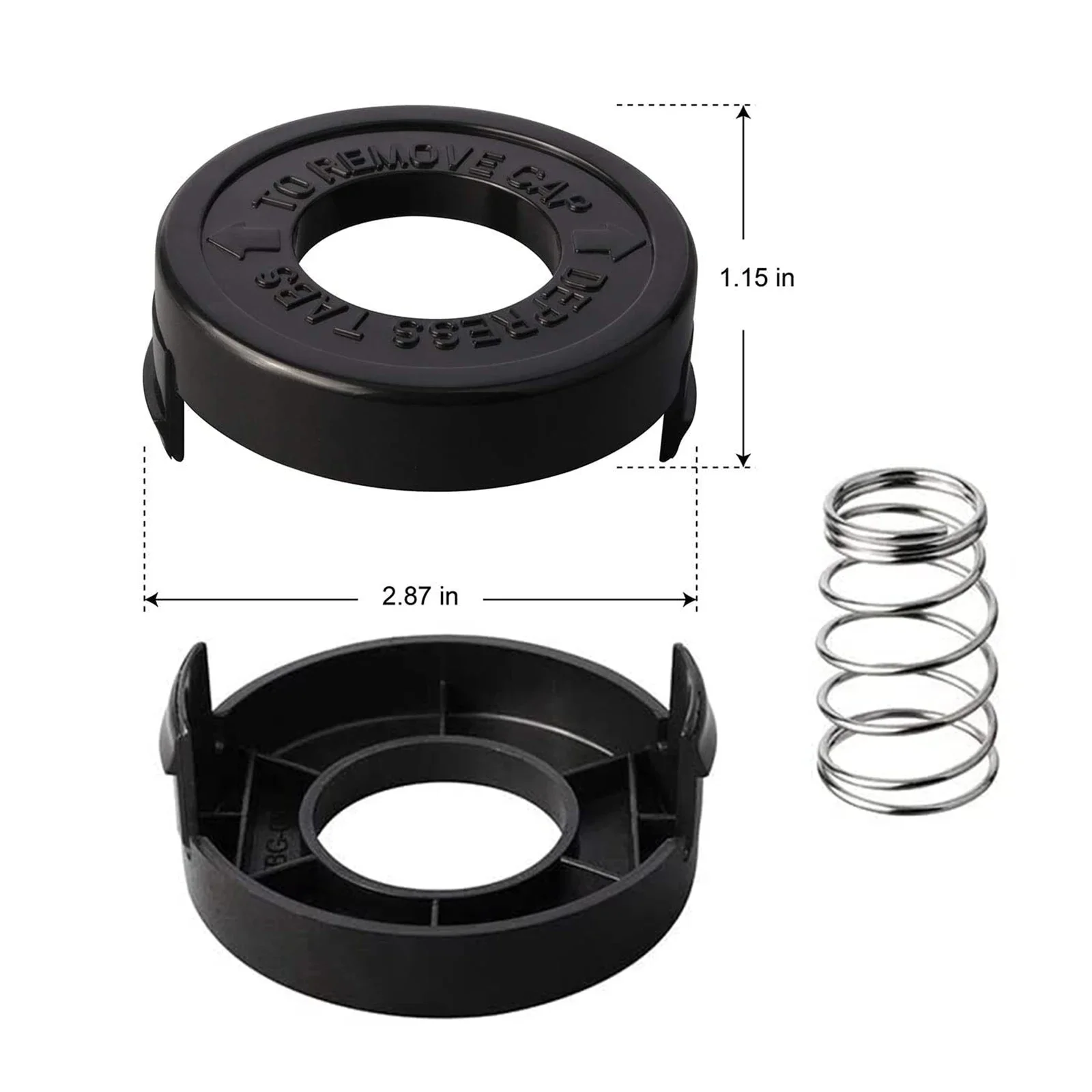 Cap Cover And Spring For ST1000 ST4000 ST4500 GE600 CST800 ST6800 682378-02 Lawn Mower Kit String Trimmer Parts