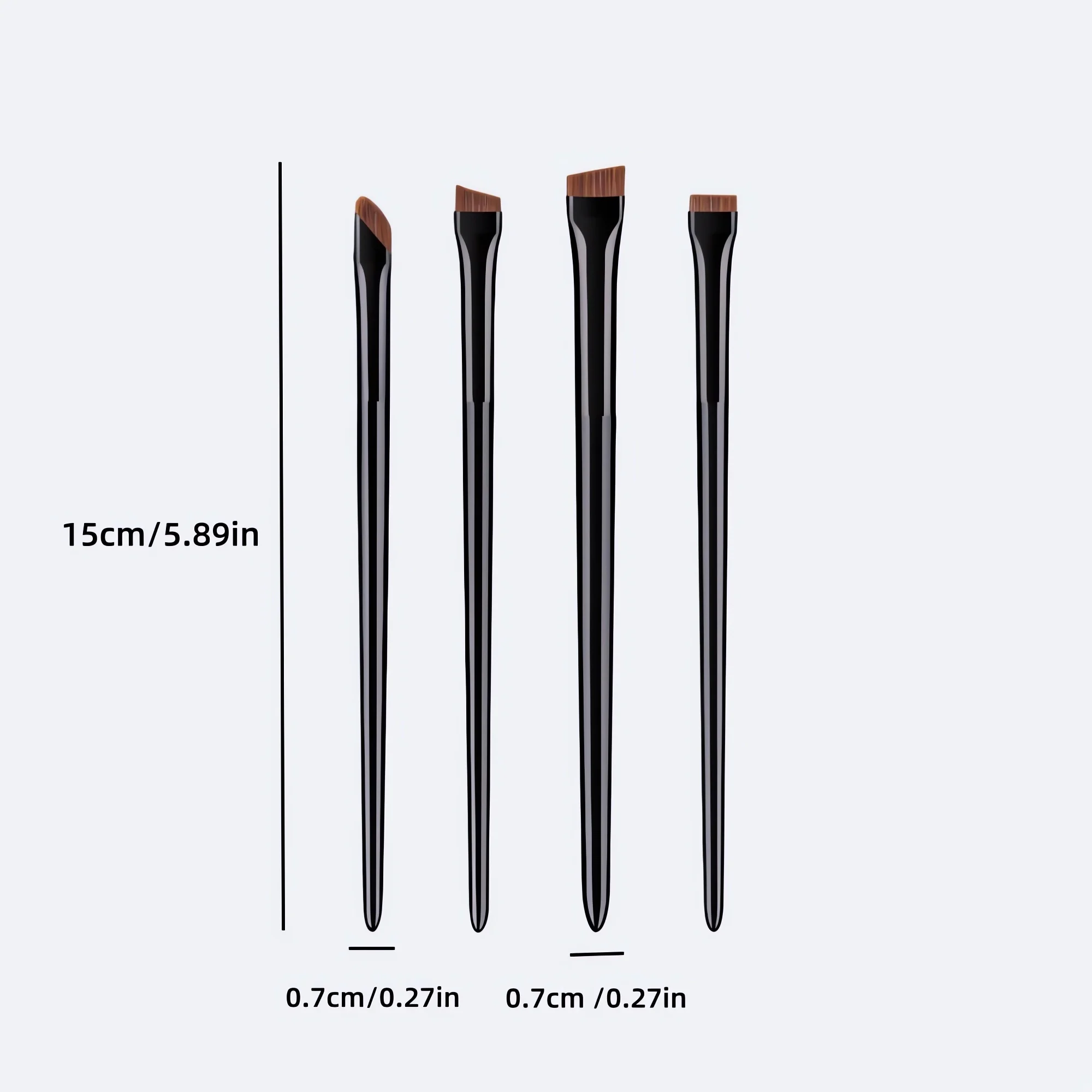 4 Eyeshadow Brush Combination Sleeper Silkworm Eyeshadow Brush Set Blade Brow Brush Blade Eyeliner Brush Outline Eyeshadow Brow