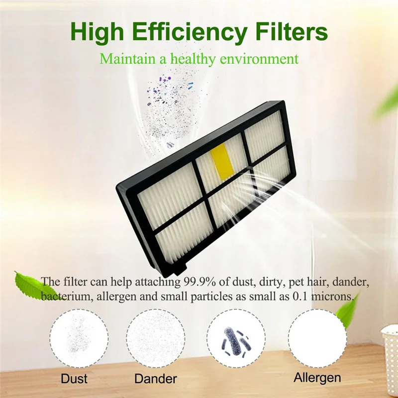 ABUS-لملحقات Irobot Roomba 860 865 866 870 871 980 960 966 981 ملحقات مرشح فرشاة المكنسة الكهربائية