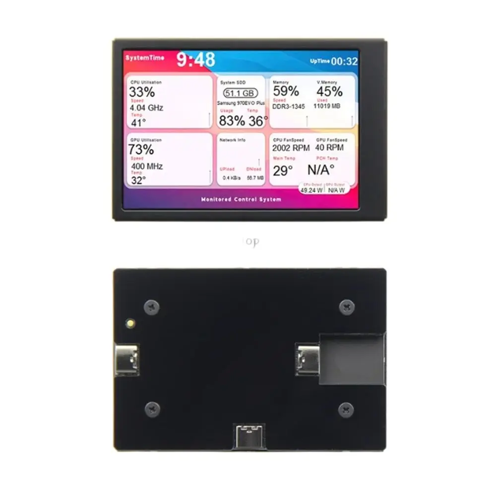 Imagem -02 - Tipo-c Tela Secundária Chassis Usb Direct Connection Monitoring Computer High Definition Tela Ips Aida64 3.5