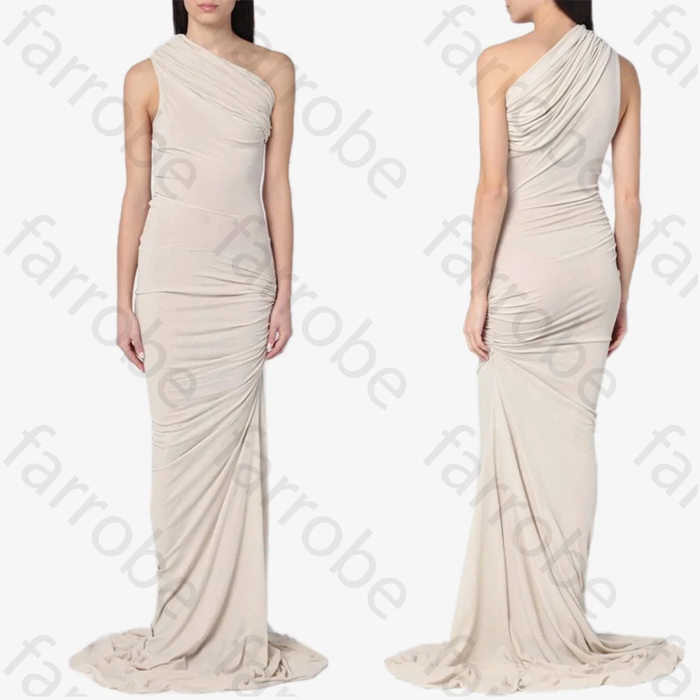 

Customized Elegant One-shoulder Maxi Dress A-Line Evening Dresses Occasion Formal Exquisite High Quality Prom Party Gowns Women