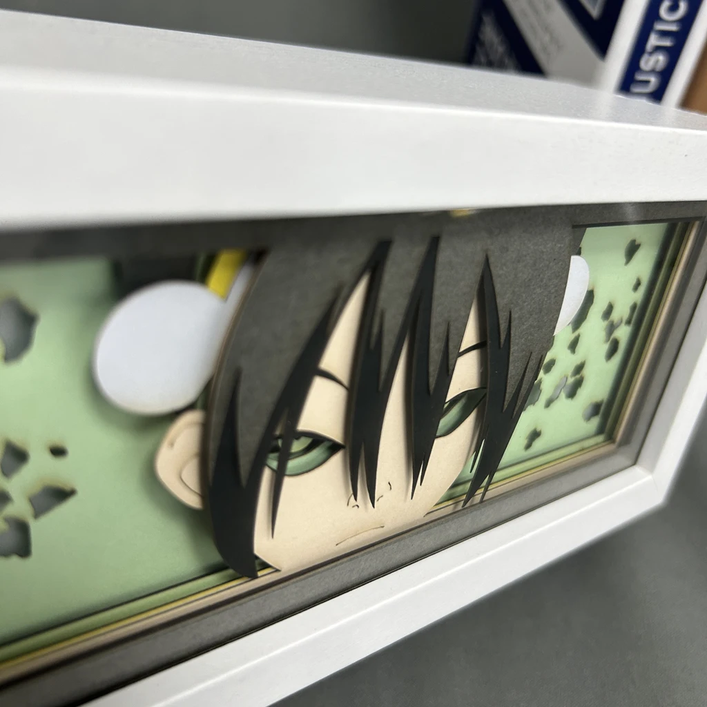 Imagem -04 - Avatar The Last Airbender Paper Cut Shadow Box Manga Gadget Toy Figuras Anime Presentes de Decoração Caixa de Luz Noturna Led Toph Beifong