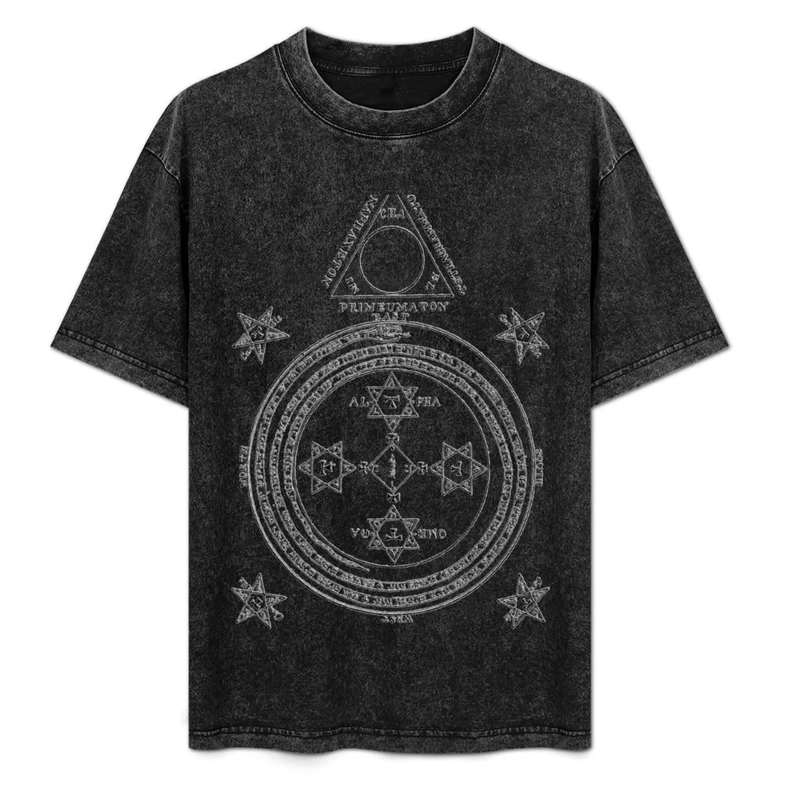 

Solomon Circle Goetia Black n White T-Shirt hippie clothes custom t shirt mens plain t shirts