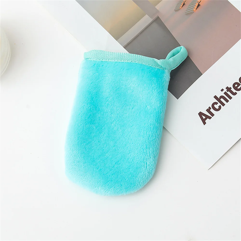 Face Deep Cleaning Pads Reusable Makeup Remover Glove Soft Microfiber Cleansing Makeup Removing Gloves Cleaning Towel Facial