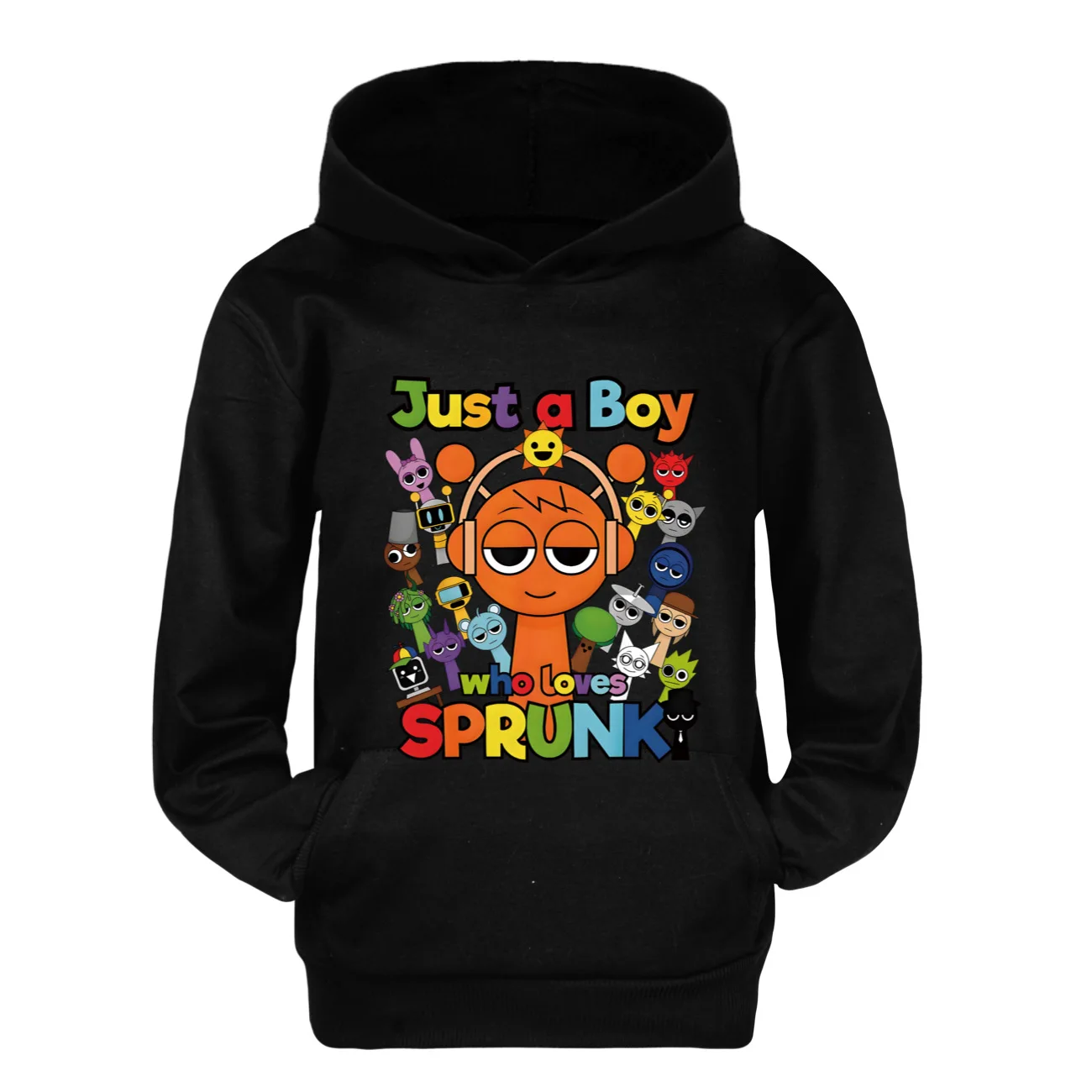 Sprunki Sudadera con capucha de dibujos animados juego para niños sudadera Incredibox niños/niñas ropa de calle informal abrigos para niños ropa sudaderas con capucha de moda