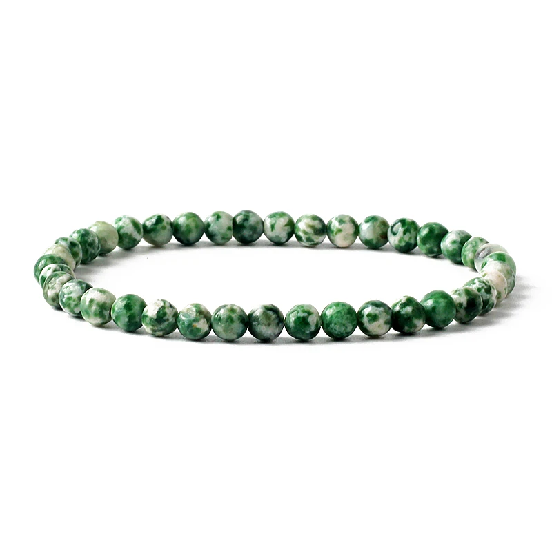 New 4/6mm Beads Women Bracelet Natural Agate Cat Eye Stone Stretch Bracelets for Women Girl Handmade Yoga Jewelry Gift view 4