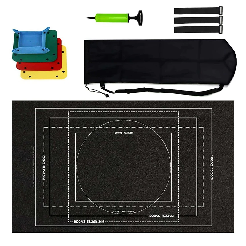 Puzzle-Aufbewahrungsdecke für Kinder, Puzzle-Spielzeug, mehrere Spezifikationen mit Tasche, tragbar, Eltern-Kind-Früherziehung, Geschenke TMZ – Detail 9